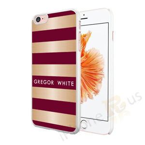 Burgandy Gold Personalised Case Cover For Apple iPhone Samsung Huawei Etc 014-1