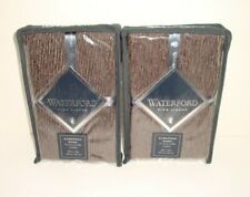Waterford Fine Linens Glenmore Euro Sham Pair Set Mink Brown Polyester Cotton