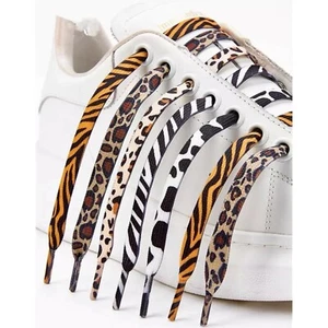 Nuevos cordones / Shoelaces Animal Print Leopard / Serpiente / Cebra / Tigre 140 cm - Imagen 1 de 5