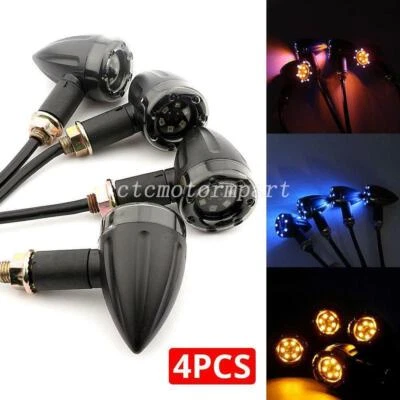 Mini señales de giro LED de plástico de 3,1" para Suzuki Intruder 700 750 800 1400 1500 Foto 1 de 4