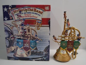 Vintage Enesco Strike Up The Band Mice Trumpet band Stars & Stripes Music WORKS - Picture 1 of 23