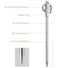 Camping Dog Anchor Spike Stainless Steel Tie Out Stake for Playful For Pets
