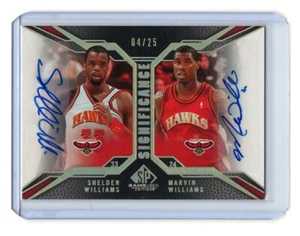 2007/08 SP Game Used SIGnificance Shelden Williams Marvin Williams Dual Auto /25 - Picture 1 of 2