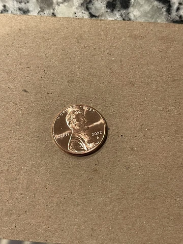 2022 D Lincoln Shield Cent from mint Roll (Pennies) BU - 1 coin Cover