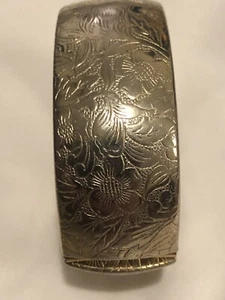 Vintage Armband gold antikfarben geätzt Design - Bild 1 von 7