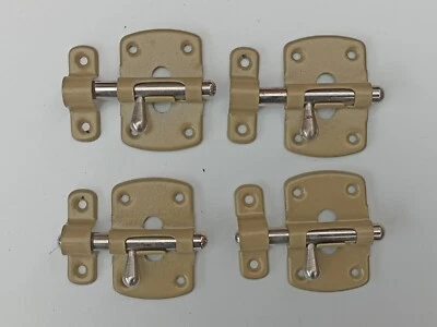 Lot de 4 / Verrou cochonnier / Heurtoir / Loquet porte Quincaillerie /Comme neuf - Photo 1/3