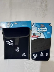 2 Set 10 CD Visor Organizer w/Litter Bag Blue w/Butterflies New - Picture 1 of 9