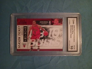 Derrick Rose 2009 Playoff Contenders Graded 10 Gem-MT Season Ticket - Bild 1 von 3