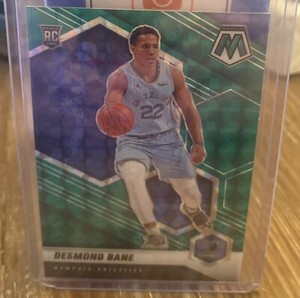 2020-21 Panini Mosaic Green Mosaic Prizm Rookie Card Desmond Bane 