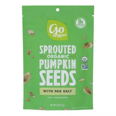 Go Raw Organic Sprouted Pumpkin Seeds With Sea Salt 4 oz - Image 1 of 3