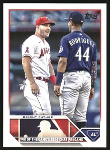 2023 Topps Update #US132 Mike Trout Julio Rodriguez 