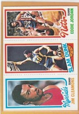 1980-81 TOPPS BASKETBALL 157 JORDAN / 261 EDWARDS / 63 CLEAMONS NM/NMMT *95832