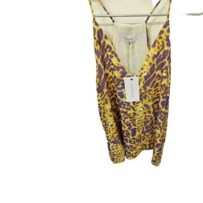 Camiseta sin mangas grande con estampado de leopardo Adrienne Love Me nueva con etiquetas  Foto 1 de 4