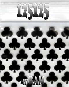 PAQUETE DE 100 BOLSAS DE POLIETILENO Apple 125125 BLACK CLUB 125125 1.25X1.25" - Imagen 1 de 12