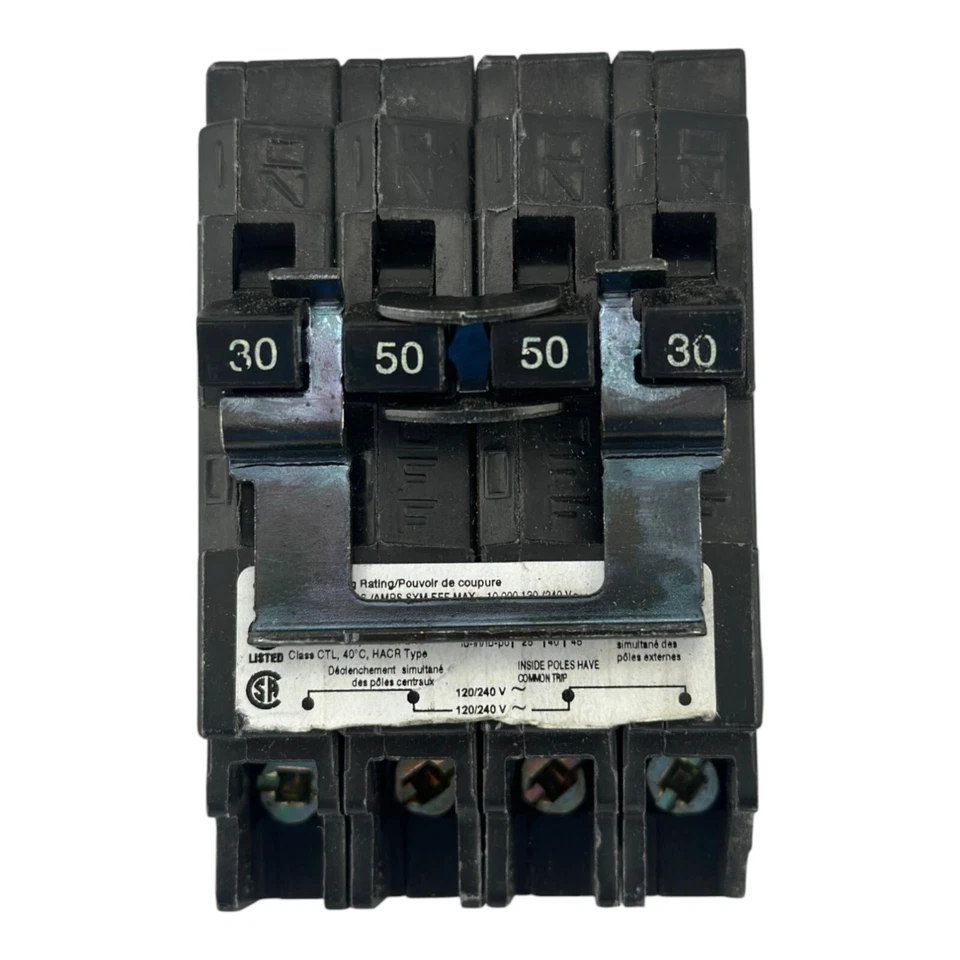 Disjuntor Siemens Q23050CT2 CHIPADO 30-50 amperes 4 pólos, 120/240V - Imagem 1 de 1