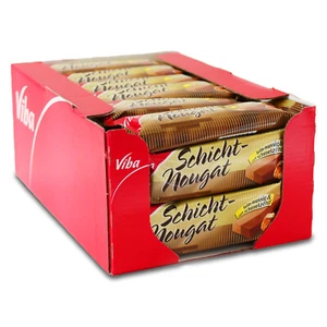 40er Sparpack Viba Schicht-Nougat (40 x 40 g) fein & zartschmelzend Nougatriegel - Bild 1 von 4