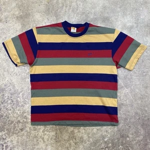 Vintage Hang Ten Striped T Shirt Large Surf Skate 80s 90s - Picture 1 of 7