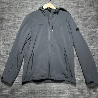 Chaqueta Zeroexposur ZXBLK Para Hombre M Gris Cremallera Completa Softshell Con Capucha Nieve Exterior Foto 1 de 4