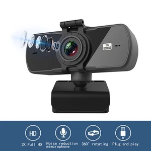 PC‑05 Webcam With Mic Live Broadcast USB Computer Camera High Definition Acce FY - Afbeelding 1 van 19