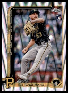 2025 Topps Chrome #78 Mike Burrows Rookie RayWave Refractor - Picture 1 of 2