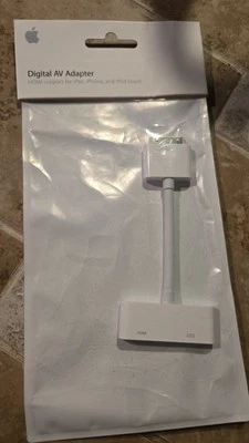 Apple Digital AV Adapter ~ 30 Pin ~ HDMI support ~ MC953ZM/A - Image 1 of 2