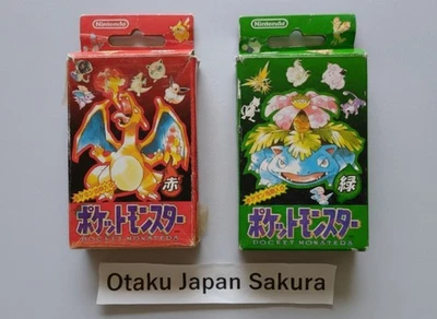Колода игральных карт Pokemon Japanese Poker Red Charizard 54 карты 2 набора винтаж  - Изображение 1 из 4