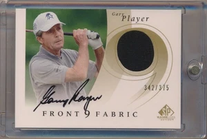 2002 SP Game Used GARY PLAYER Front 9 Fabric Signature Autograph /375 #F9S-GP - Picture 1 of 2