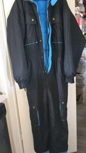 Vintage Raewerks Einteiler Schneeanzug schwarz und türkis Größe L - Bild 1 von 5