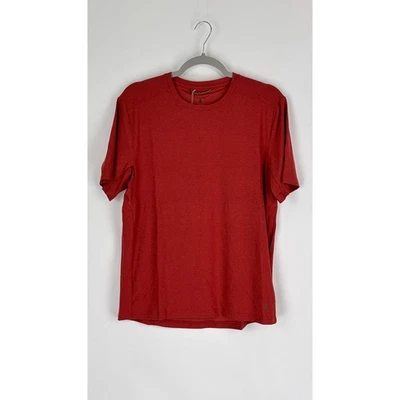 Royal Robbins Mens Short Sleeve Amp Lite Tee Shirt Size Medium Red Heather New - Image 1 of 4