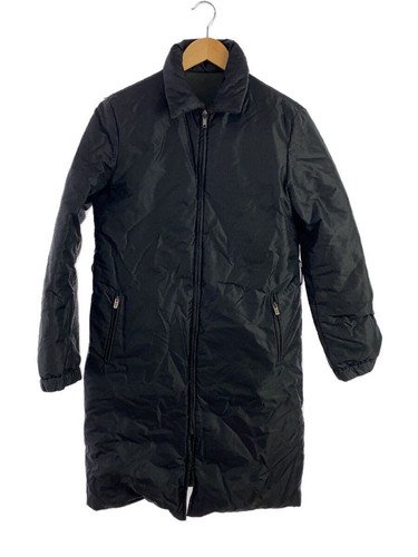 FENDI Piumino Lungo Modello Zucca Imbottito 40 Nylon Nero Totale 78005 2934