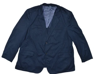 Perry Ellis Big & Tall Regular Size 50R Dark Blue Sport Coat Blazer Jacket - Picture 1 of 8