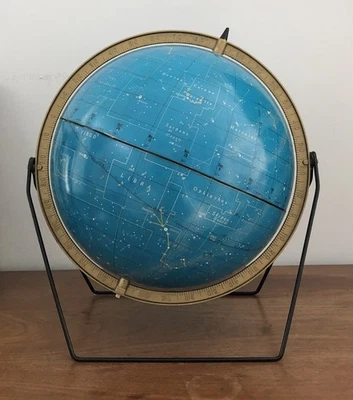 RARO 1950s Cram’s Mid Century Moderno 12” Globo Celestial Paul McCobb Denoyer Era Foto 1 de 4