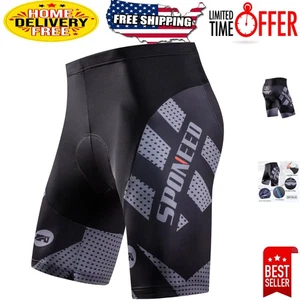 Moisture-Wicking Men's Cycling Shorts with Silicone Leg Grippers - Perfect Fit - Picture 1 of 11