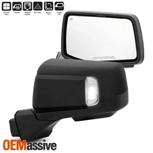 Espejo retrovisor de remolque LED para Chevy Silverado 1500 2019-2024 vidrio térmico BSM negro - Imagen 1 de 11