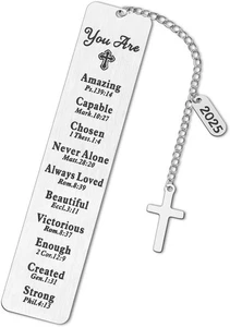 Bibel Lesezeichen, Kaluofan 2025 Christliche Lesezeichen, Lesezeichen für Frauen, Taufe - Bild 1 von 7
