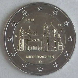 2 Euro Gedenkmünze Deutschland G 2014 Niedersachsen / Michaeliskirche unz - Picture 1 of 1