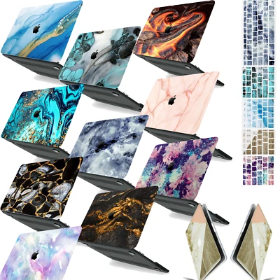 Funda rígida de goma con piel pintada de mármol para Macbook Pro Air nueva Foto 1 de 4