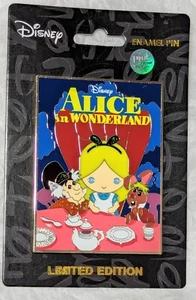 Disney Cute Movie Poster Alice In Wonderland 3" Pin LE 300 PALM Exclusive  - Picture 1 of 7