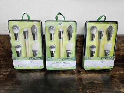 3  EcoTools Wake Up + Glow 5 Interchangeable Makeup Brush Heads w/ Tin Case - Image 1 of 4