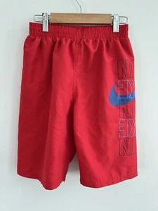 Nike Boys Youth Large Red/Blue Logo Moisture Resistant Athletic Shorts - Picture 1 of 16