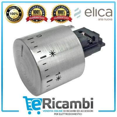 Manopola per cappa aspirante 482000015613 ricambio originale Whirlpool Elica - Immagine 1 di 2