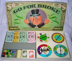 Vintage Go for Broke Selchow & Righter Company 1965 - Picture 1 of 2