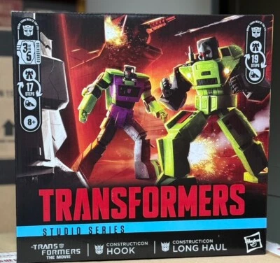 HASBRO TRANSFORMERS THE MOVIE STUDIO SERIES CONSTRUCTION HOOK & LONG HAUL 2-PACK - Image 1 of 4