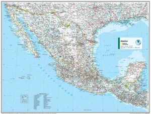 Mexico Atlas of the World, 11th Edition, National Geographic Wall Map - Picture 1 of 1