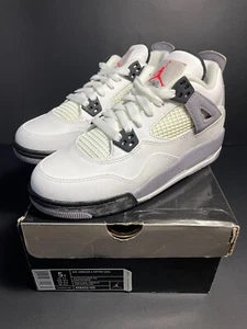 DS NEW 2012 NIKE AIR JORDAN 4 IV WHITE CEMENT SIZE 5Y WOMENS 6 6.5 NOS OG BRED - Picture 1 of 15