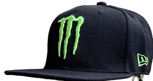M Black Flat Brim Twill Cap. 2 Logos. MotoGP. Motocross. BMX. Supercross. - Picture 1 of 13
