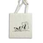 100% Handmade Hand Painted Tote Cotton Canvas Elephant Design White Bag & Pouch