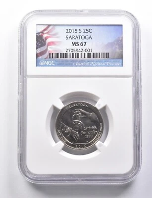 MS67 2015-S Washington Quarter Saratoga NGC *5783 - Image 1 of 3