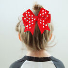 5inch GIRLS large  big BOW  CLIPS SCHOOL HAIR ACCESSORIES  UK 