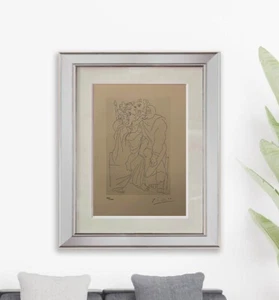 Pablo Picasso Hand Signed Original Litho Print Certificate $3500 Appraisal*= - Picture 1 of 12